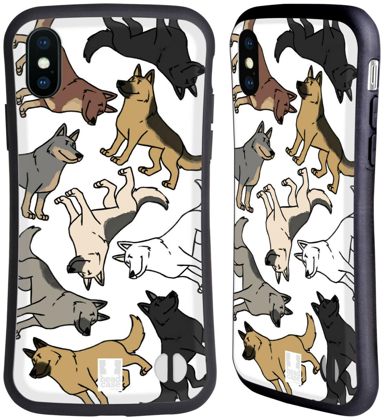 

HEAD CASE DESIGNS DOG BREED PATTERNS HYBRID CASE FOR APPLE iPHONES PHONES