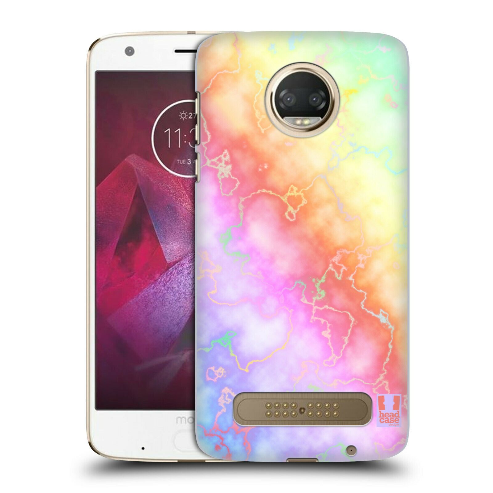 

HEAD CASE DESIGNS IRIDISCENT MARBLE HARD BACK CASE FOR MOTOROLA PHONES 1