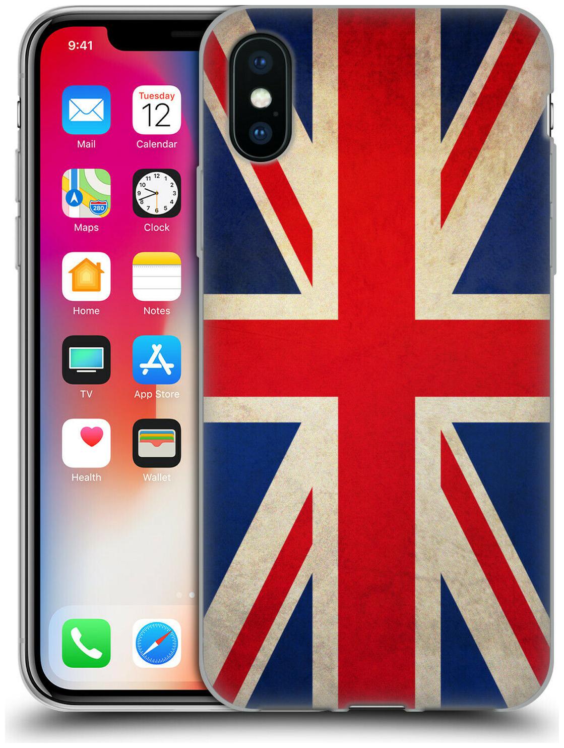 

HEAD CASE DESIGNS VINTAGE FLAGS SOFT GEL CASE FOR APPLE iPHONE PHONES