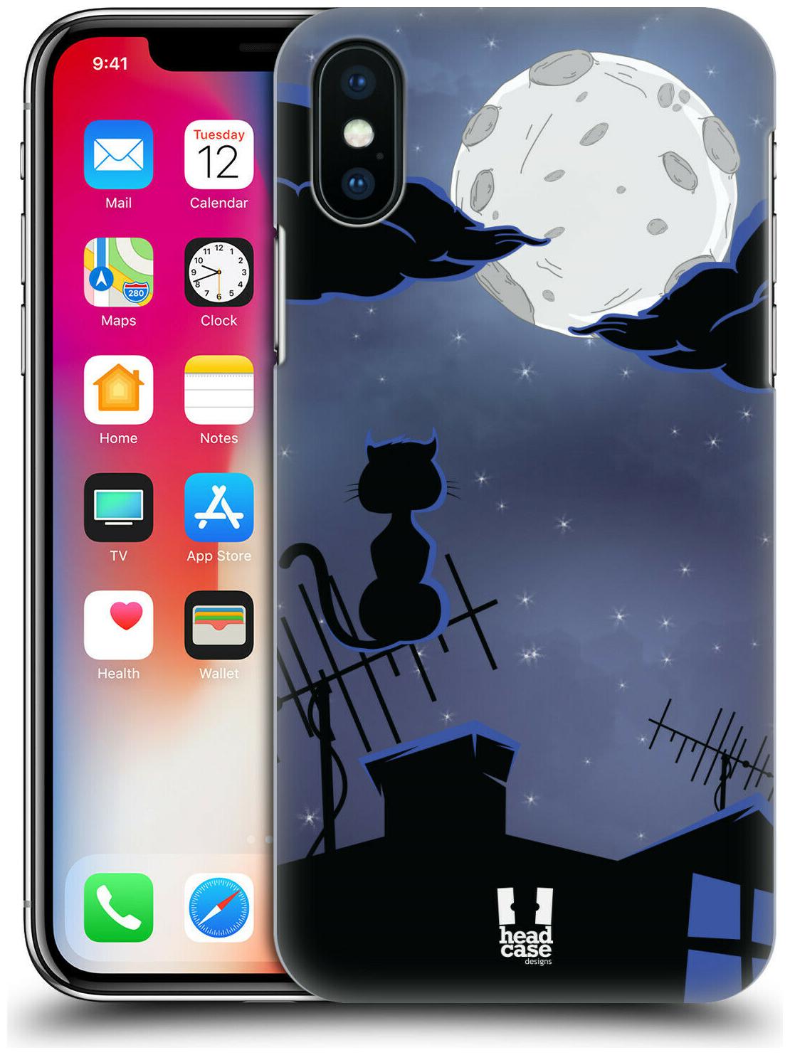

HEAD CASE DESIGNS CAT AND MOON CASE FOR APPLE iPHONE PHONES