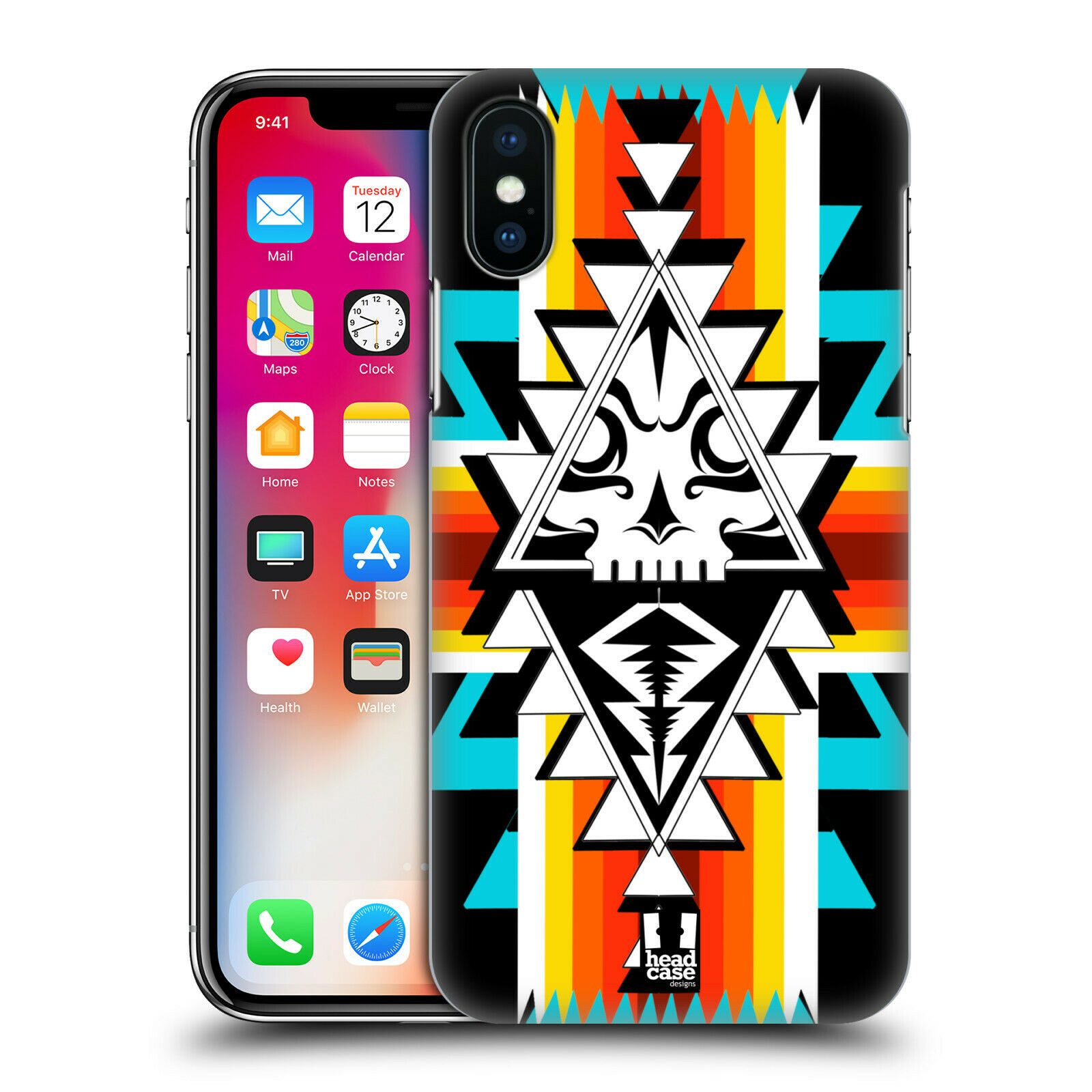 

HEAD CASE DESIGNS NAVAJO SKULLS HARD BACK CASE FOR APPLE iPHONE PHONES