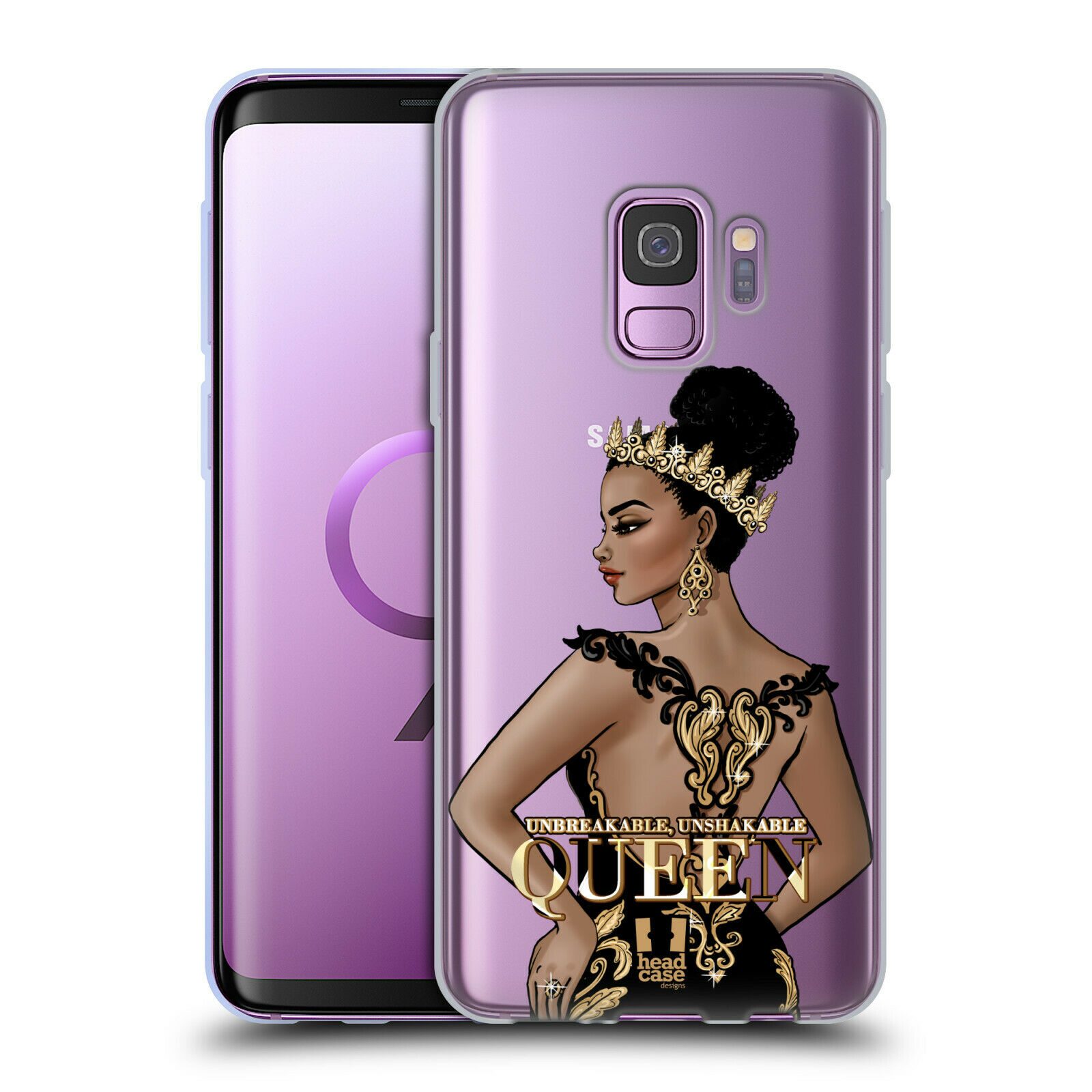 

HEAD CASE DESIGNS GOLD QUEENS SOFT GEL CASE FOR SAMSUNG PHONES 1