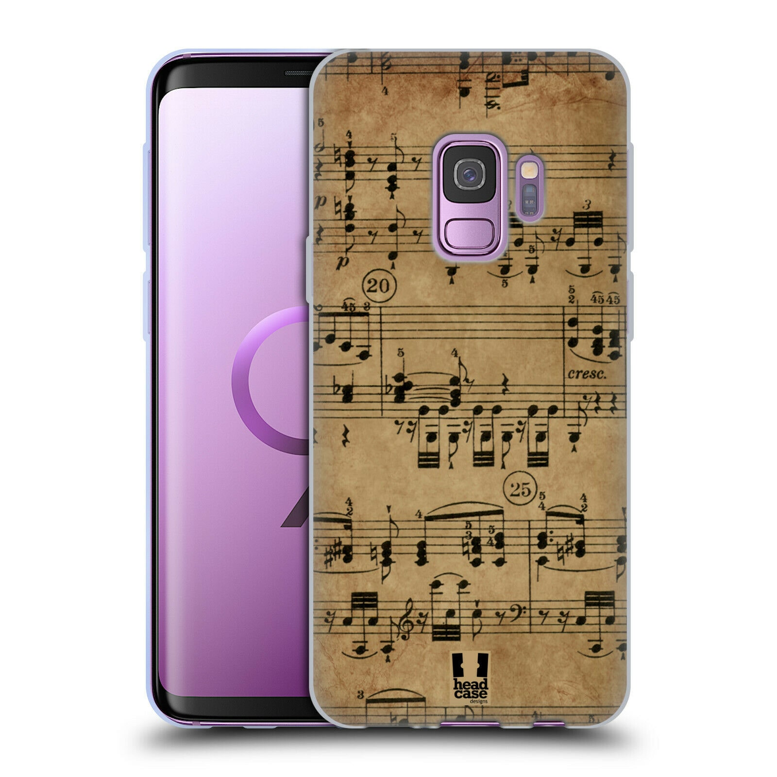 

HEAD CASE DESIGNS MUSIC SHEETS GEL CASE FOR SAMSUNG PHONES 1