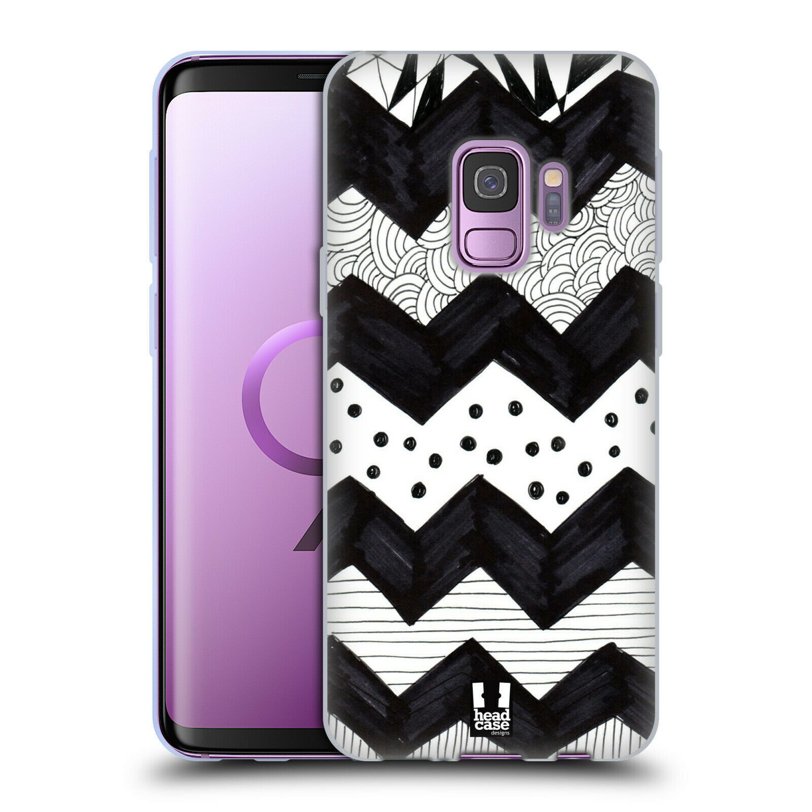 

HEAD CASE DESIGNS BNW DOODLE SOFT GEL CASE FOR SAMSUNG PHONES 1