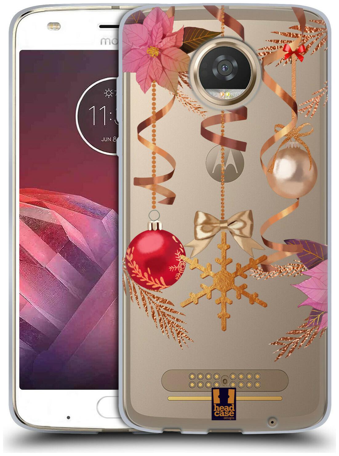 

HEAD CASE DESIGNS GOLD CHRISTMAS GEL CASE FOR MOTOROLA PHONES