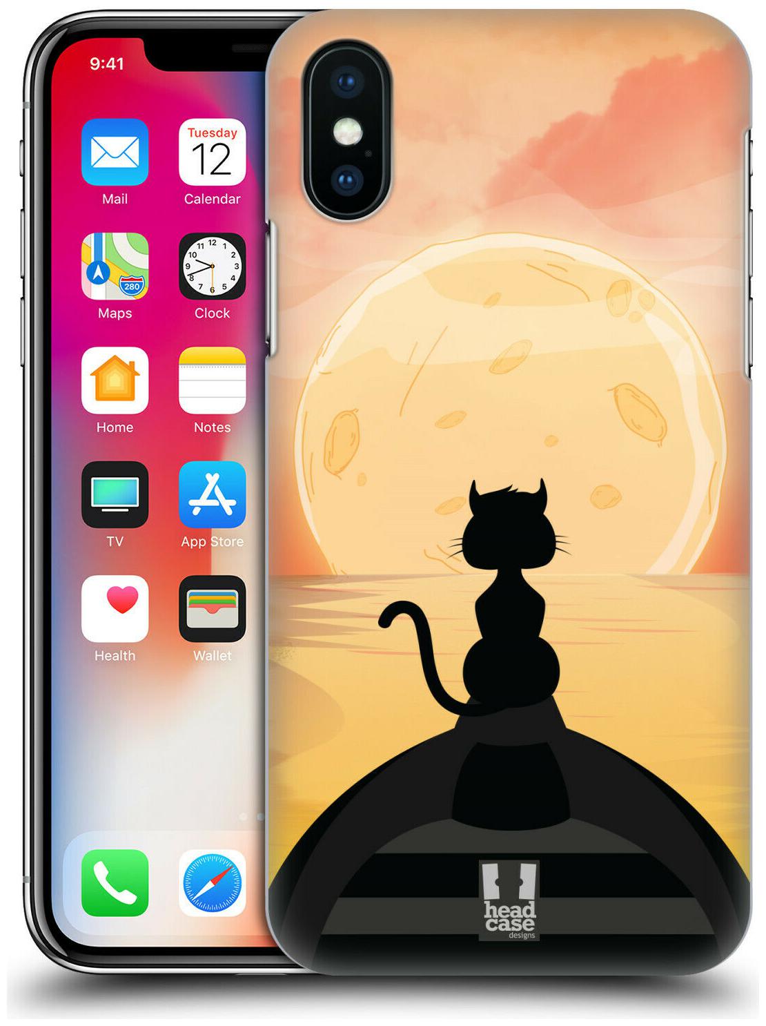 

HEAD CASE DESIGNS CAT AND MOON CASE FOR APPLE iPHONE PHONES