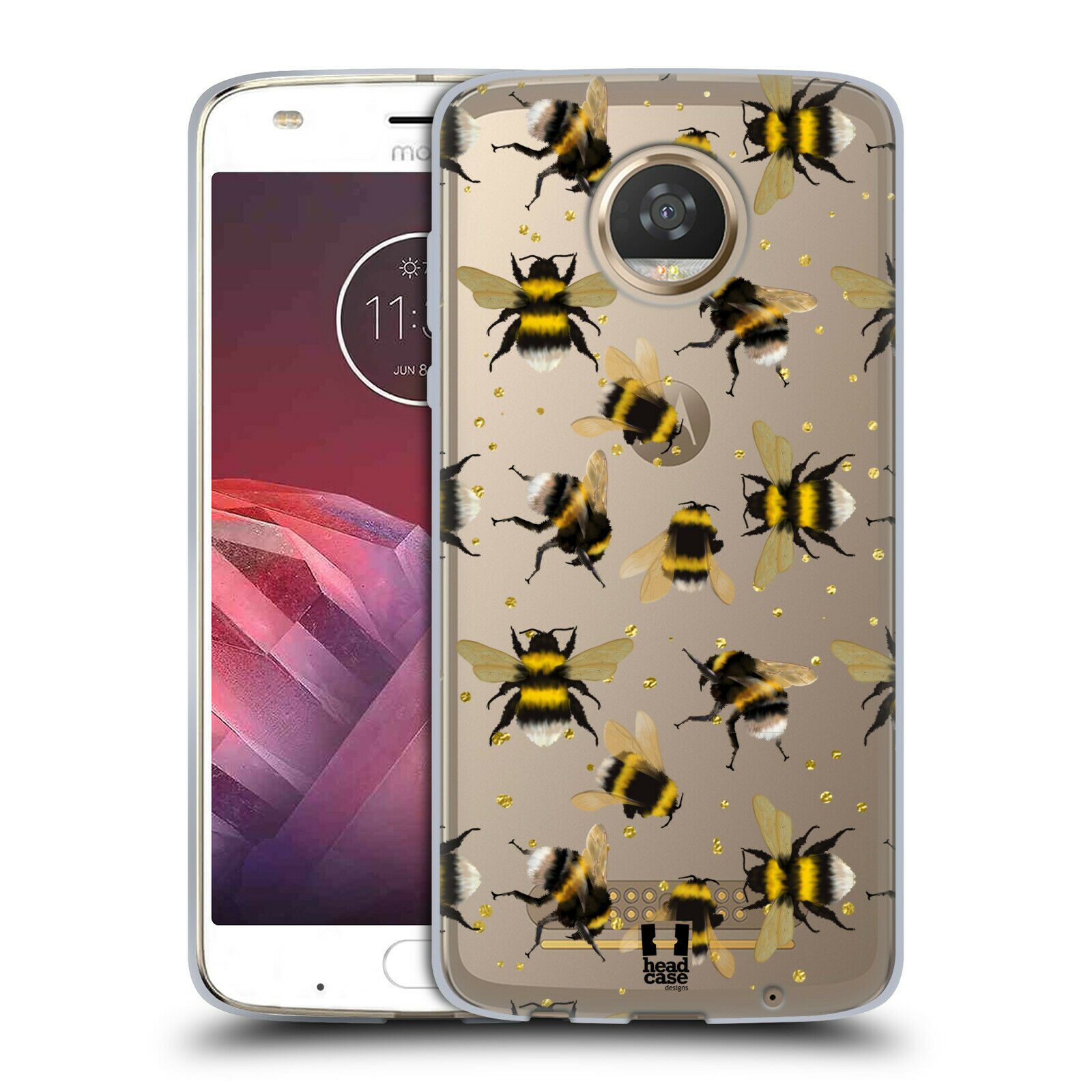 

HEAD CASE DESIGNS BEES GEL CASE FOR MOTOROLA PHONES