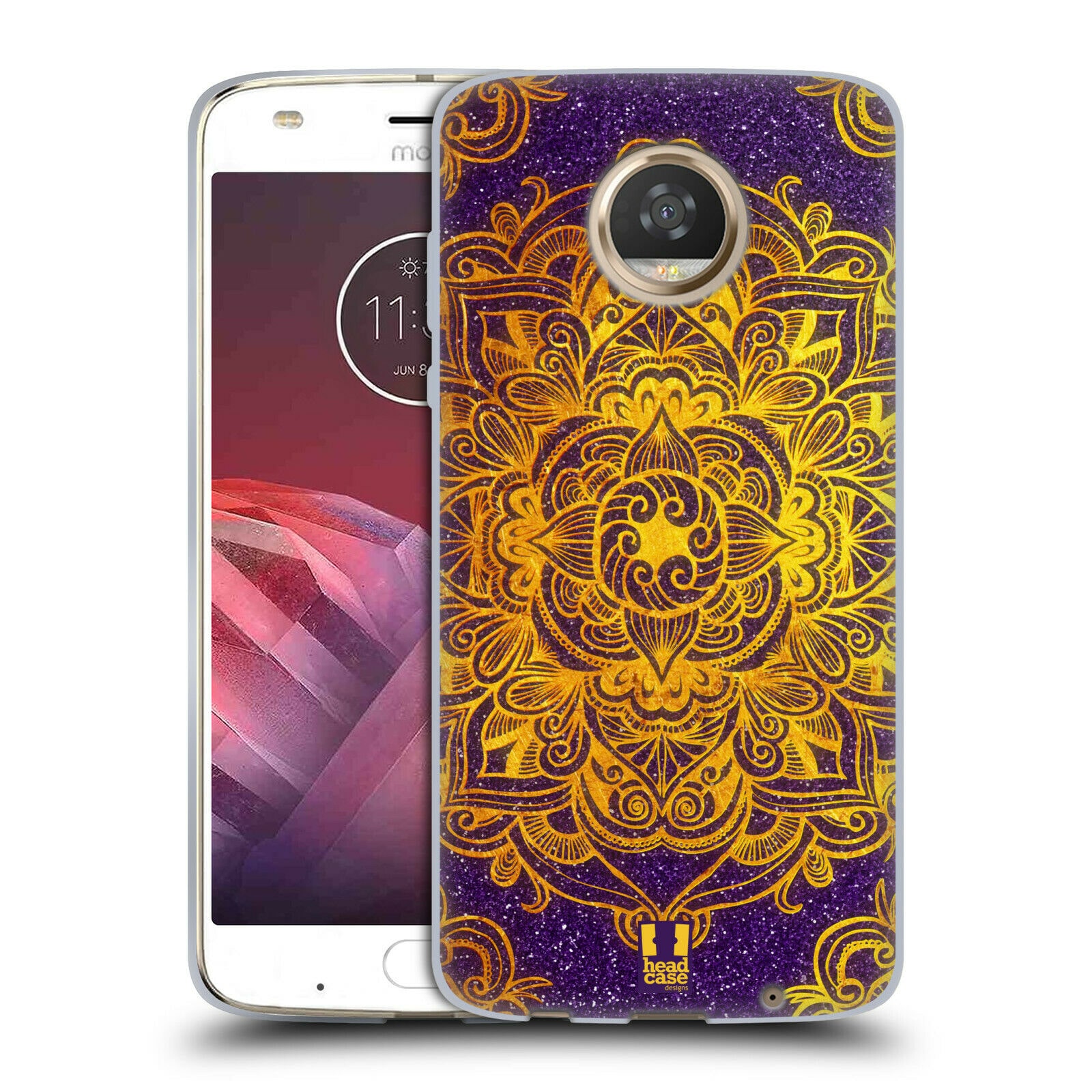 

HEAD CASE DESIGNS MANDALA DOODLES GEL CASE FOR MOTOROLA PHONES
