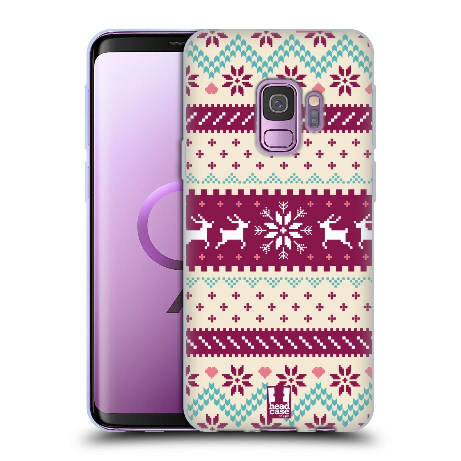 

HEAD CASE DESIGNS FAIR ISLE WINTER PRINTS GEL CASE FOR SAMSUNG PHONES 1