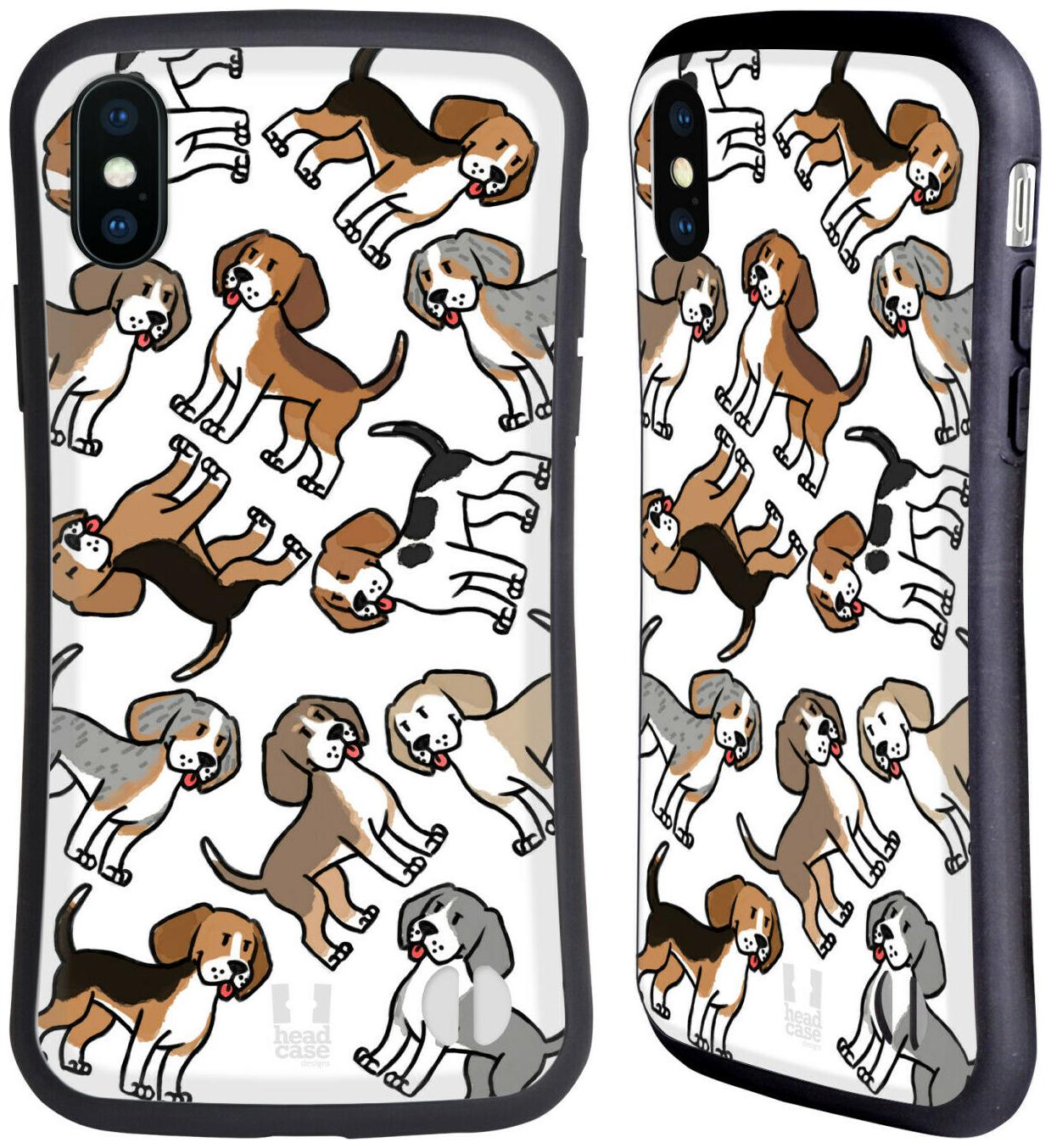 

HEAD CASE DESIGNS DOG BREED PATTERNS HYBRID CASE FOR APPLE iPHONES PHONES
