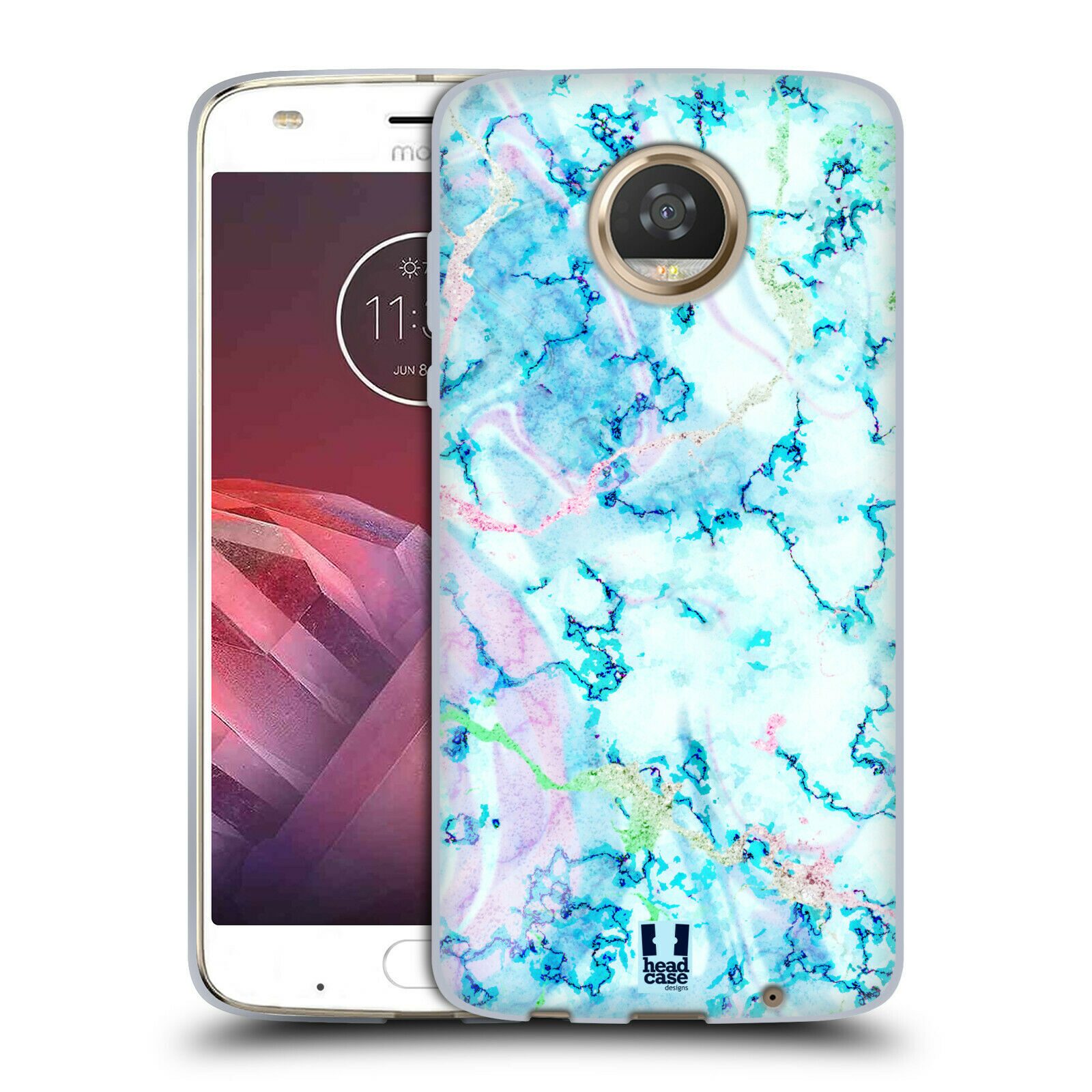 

HEAD CASE DESIGNS IRIDISCENT MARBLE SOFT GEL CASE FOR MOTOROLA PHONES