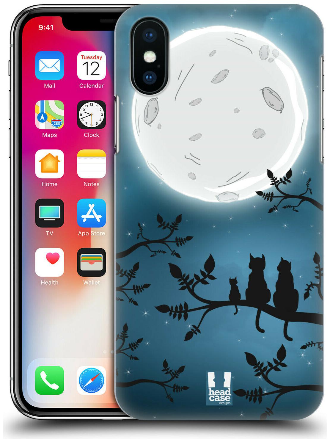 

HEAD CASE DESIGNS CAT AND MOON CASE FOR APPLE iPHONE PHONES