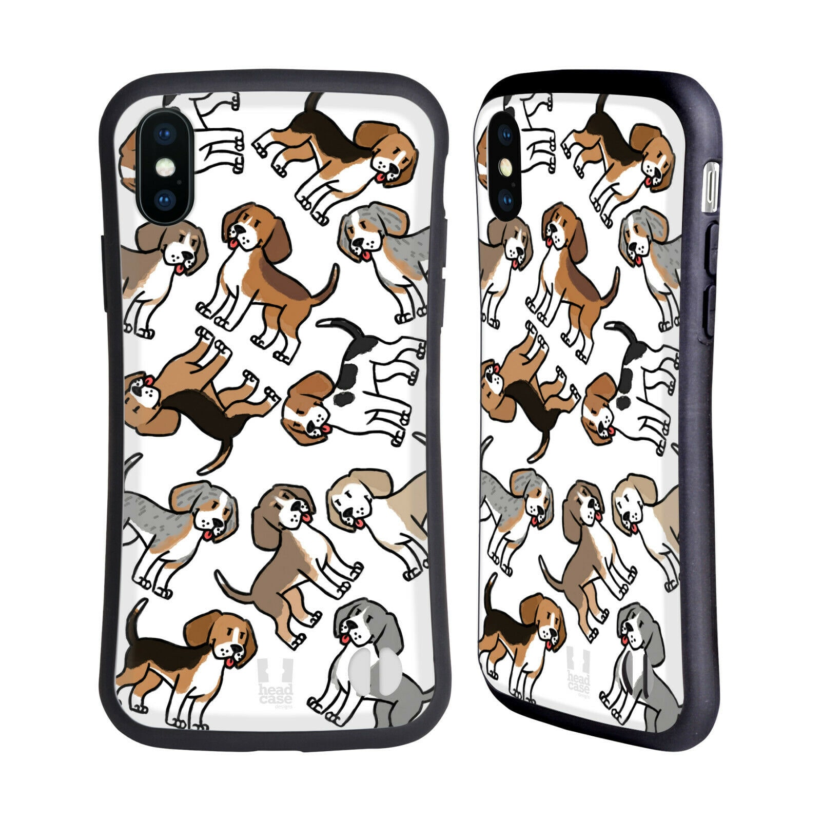 

HEAD CASE DESIGNS DOG BREED PATTERNS HYBRID CASE FOR APPLE iPHONES PHONES