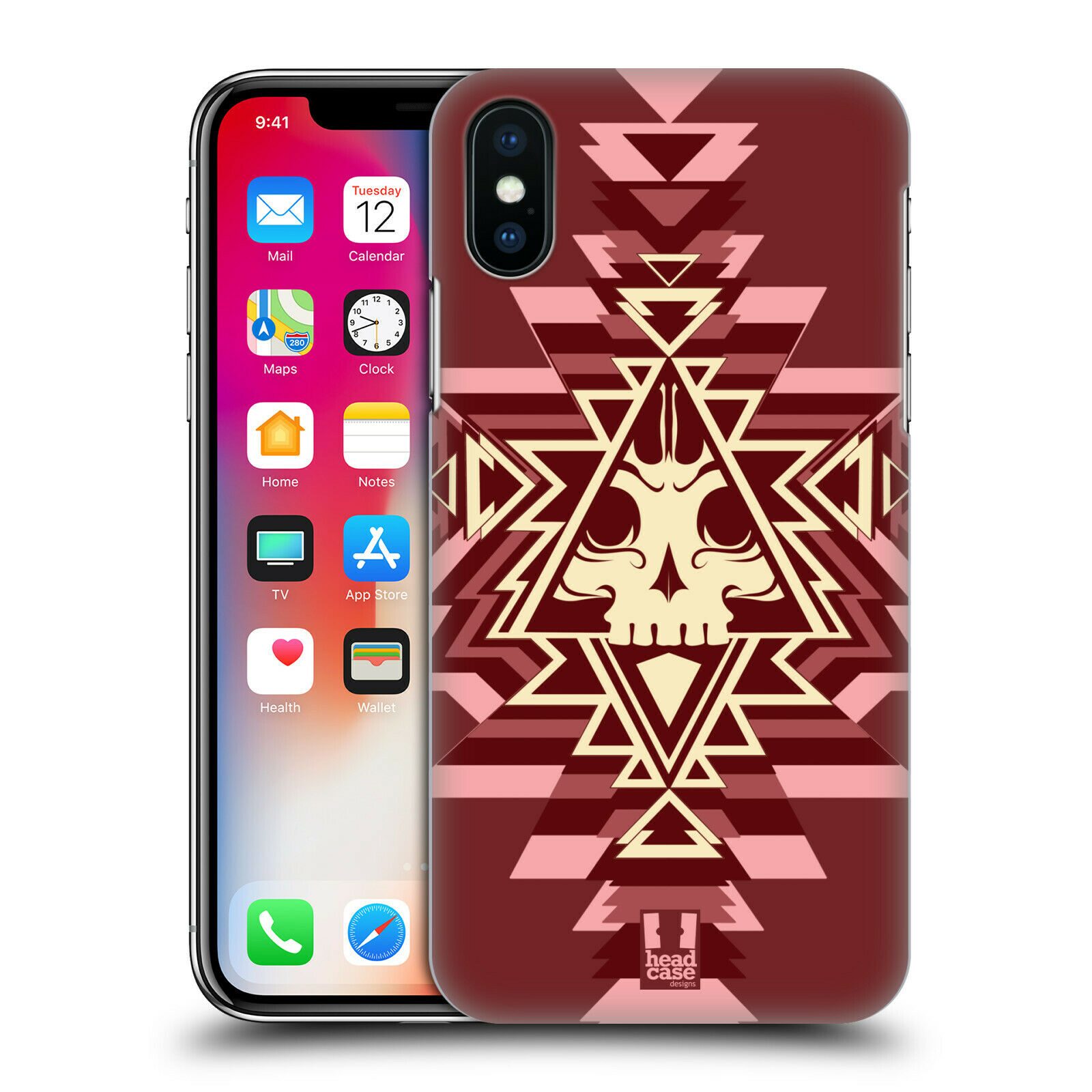 

HEAD CASE DESIGNS NAVAJO SKULLS HARD BACK CASE FOR APPLE iPHONE PHONES