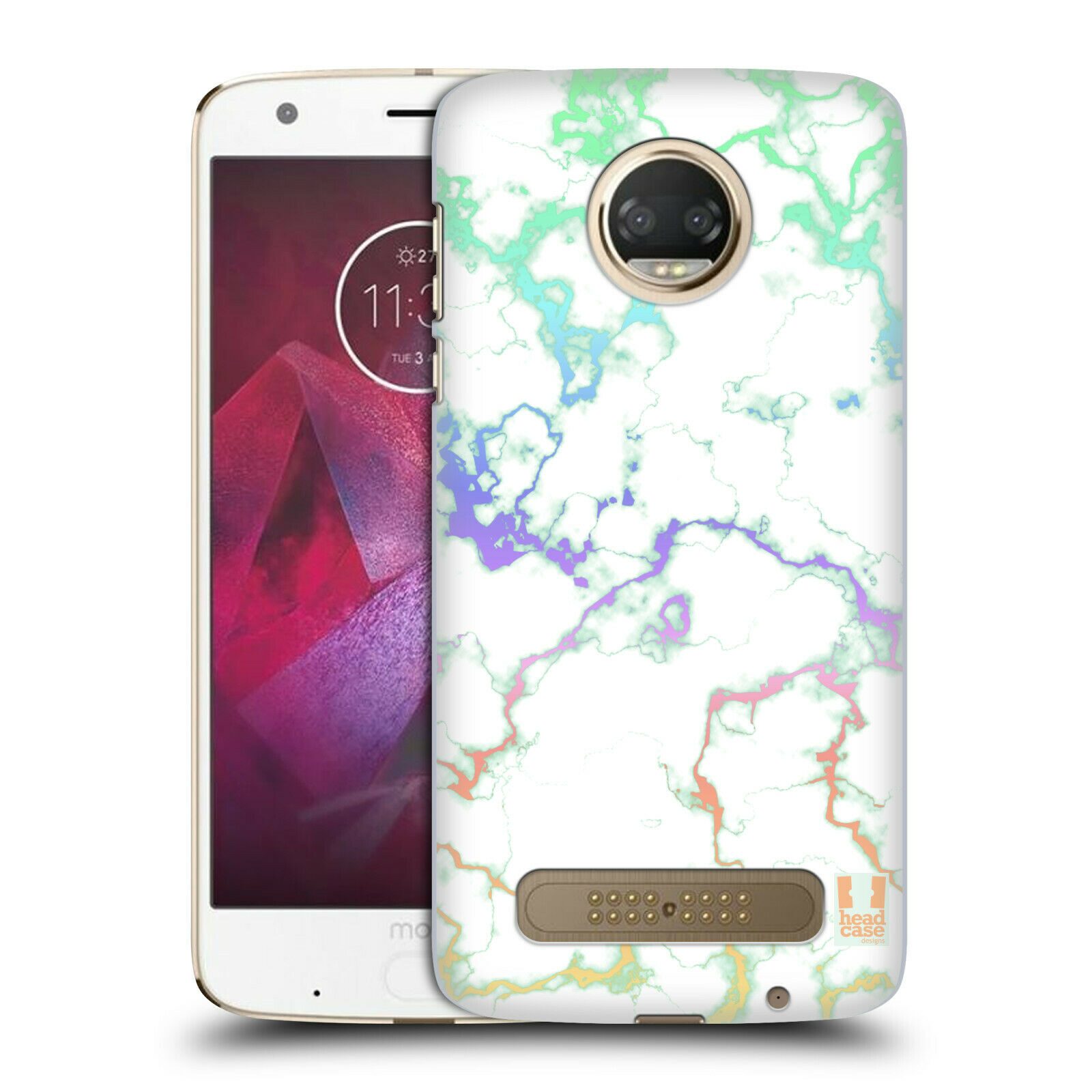

HEAD CASE DESIGNS IRIDISCENT MARBLE HARD BACK CASE FOR MOTOROLA PHONES 1
