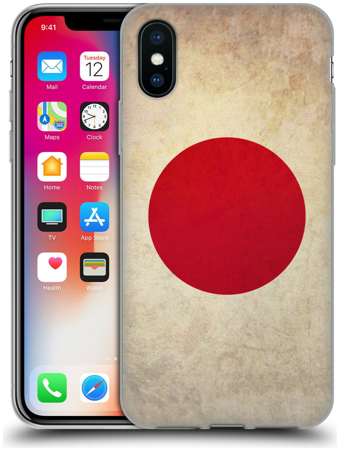 

HEAD CASE DESIGNS VINTAGE FLAGS SOFT GEL CASE FOR APPLE iPHONE PHONES