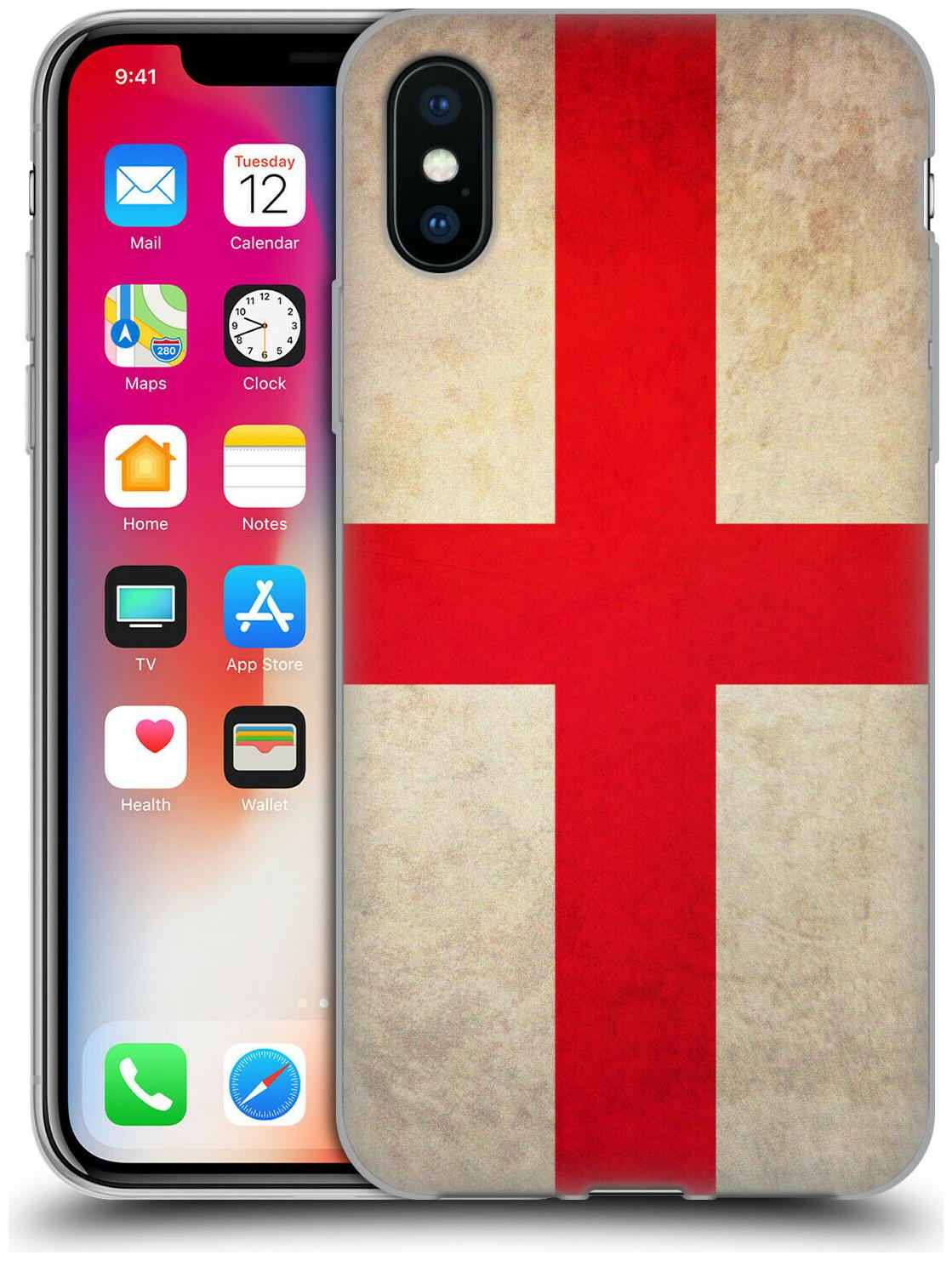 

HEAD CASE DESIGNS VINTAGE FLAGS SOFT GEL CASE FOR APPLE iPHONE PHONES