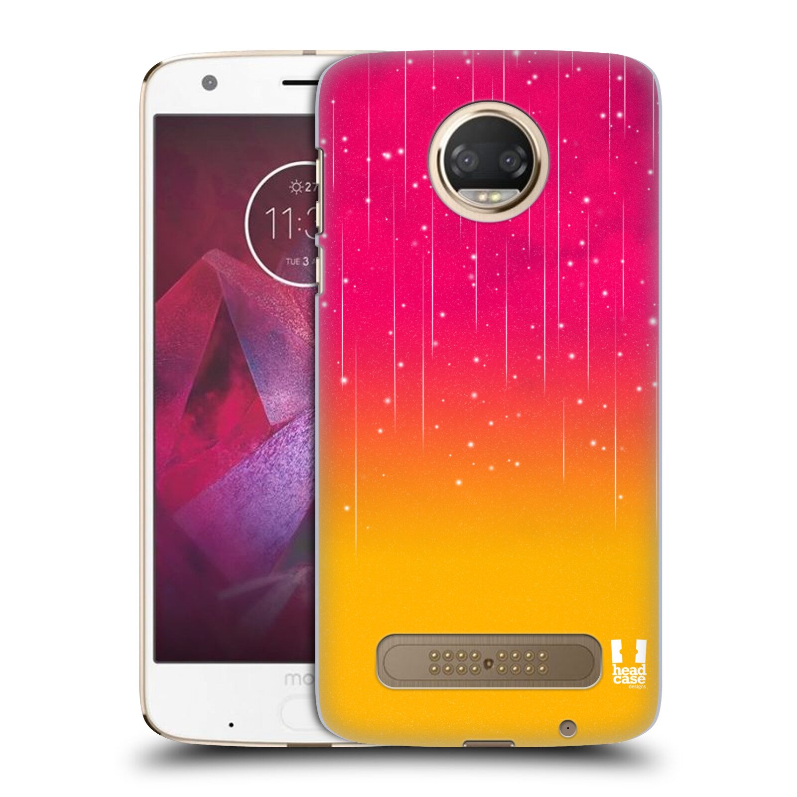 

HEAD CASE DESIGNS NEON RAIN OMBRE HARD BACK CASE FOR MOTOROLA PHONES 1