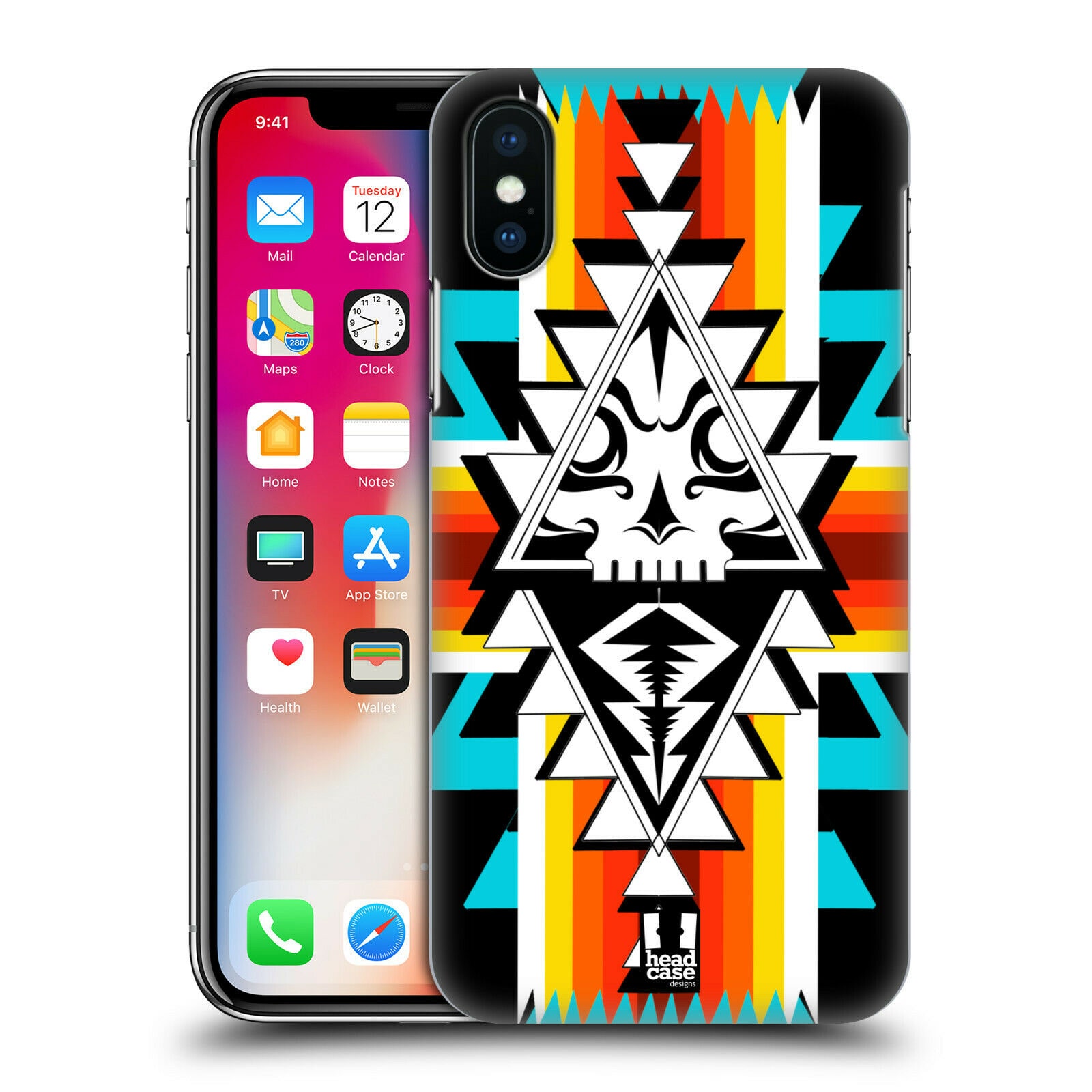 

HEAD CASE DESIGNS NAVAJO SKULLS HARD BACK CASE FOR APPLE iPHONE PHONES