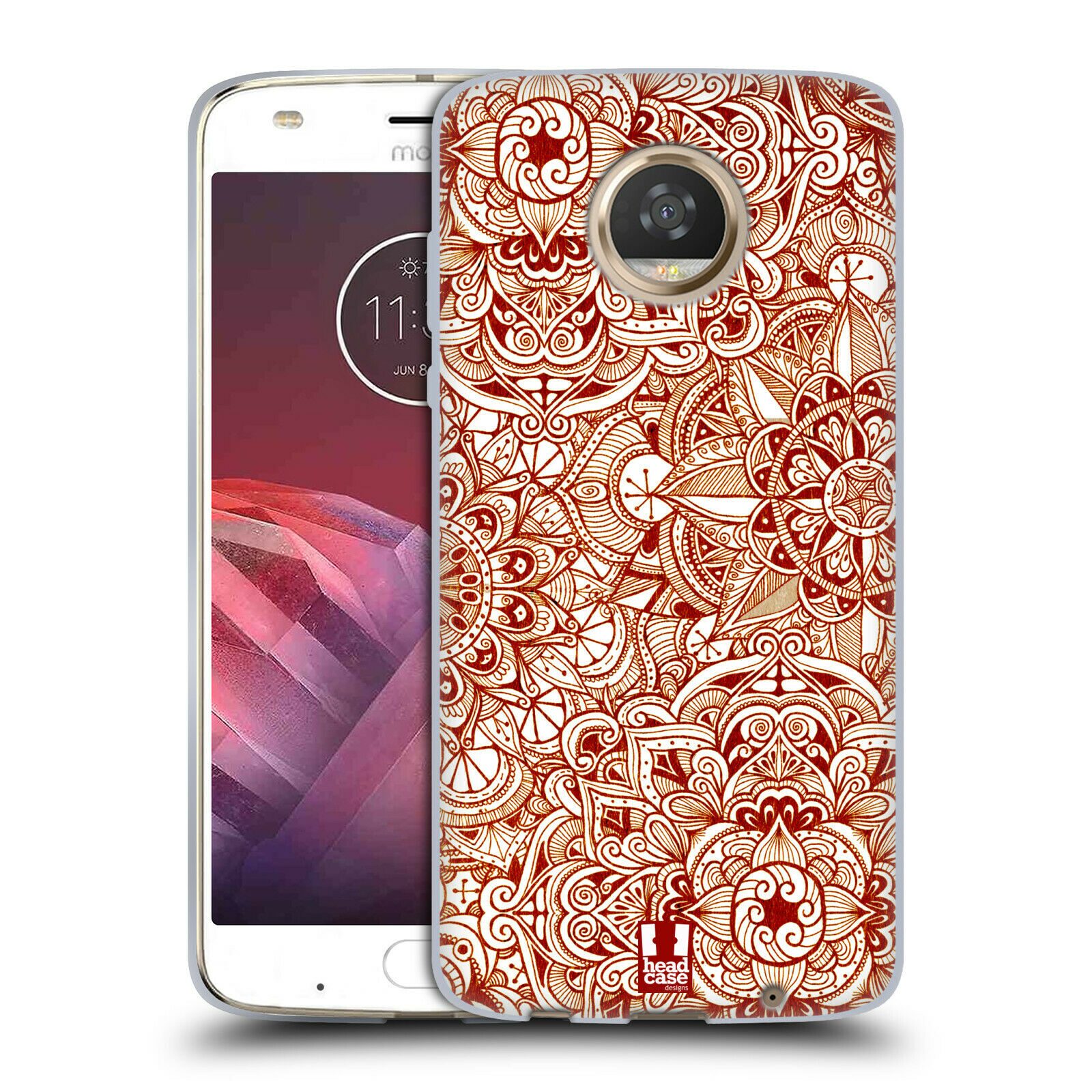 

HEAD CASE DESIGNS MANDALA DOODLES GEL CASE FOR MOTOROLA PHONES