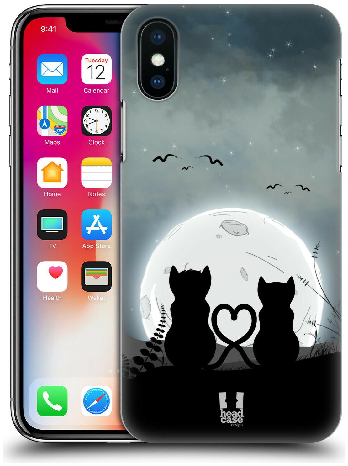 

HEAD CASE DESIGNS CAT AND MOON CASE FOR APPLE iPHONE PHONES