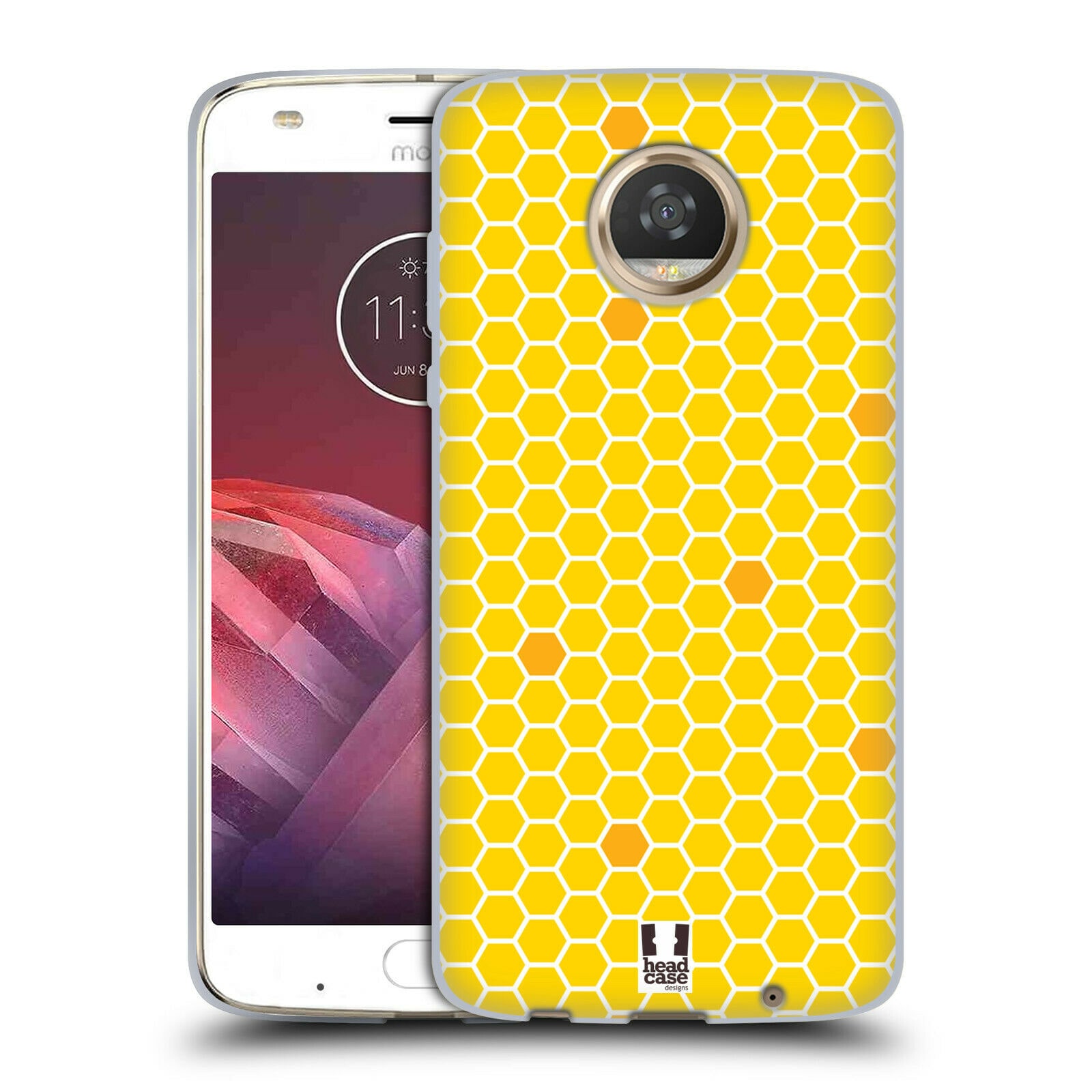

HEAD CASE DESIGNS BUSY BEE PATTERNS GEL CASE FOR MOTOROLA PHONES