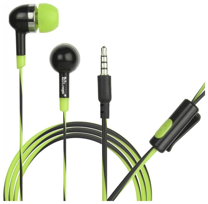 

HITAGE Enjoy music Earphone In-Ear Wired Headphone ( Green Black )