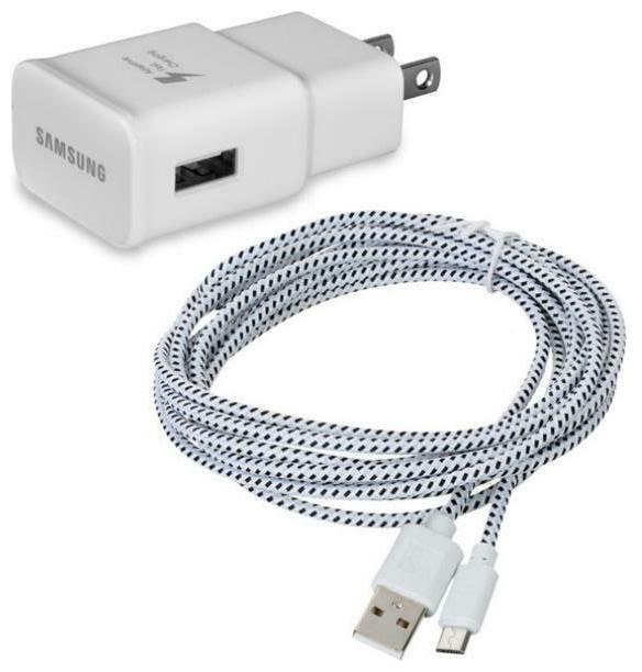 

HOME WALL ADAPTIVE FAST CHARGER BAIDED 6FT LONG USB CABLE R3P for PHONE TABLET