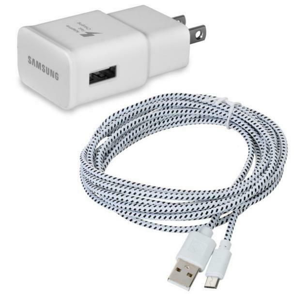 

HOME WALL ADAPTIVE FAST CHARGER BAIDED 6FT LONG USB CABLE R3P for PHONE TABLET