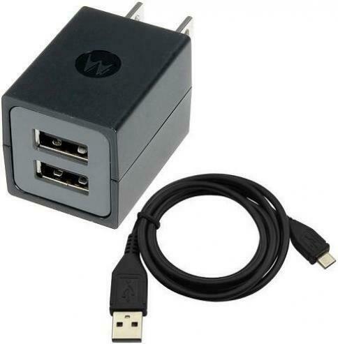 

HOME WALL TRAVEL CHARGER AC DUAL PORT USB ADAPTER CABLE T4X for PHONE TABLETS