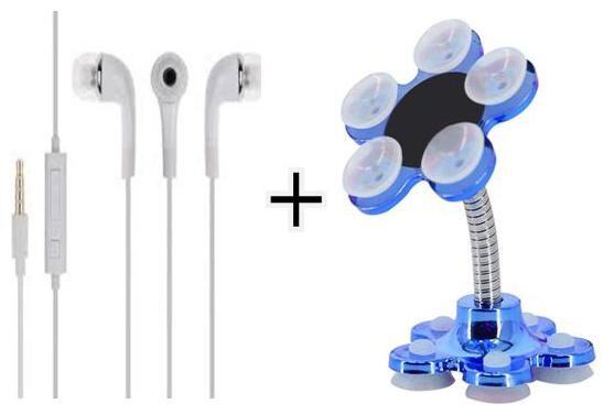 

Hsj Flexible Stand 360 Degree auto Adjustable Holder Compatible with All Smartphones Multipurpose for Table Bed Office With Combo Best Quality Samsung Yr Earphone All Series Supported (Pack of 2)