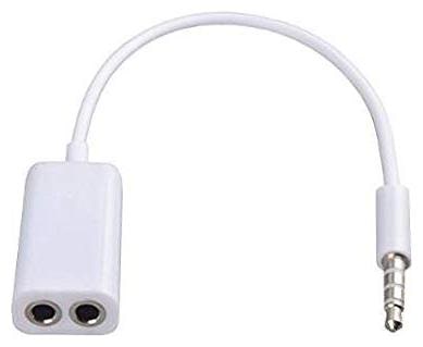 

HSJ Audio Splitter Cable Headphone Splitter 3 5 mm Cable ( 0 1 m White )