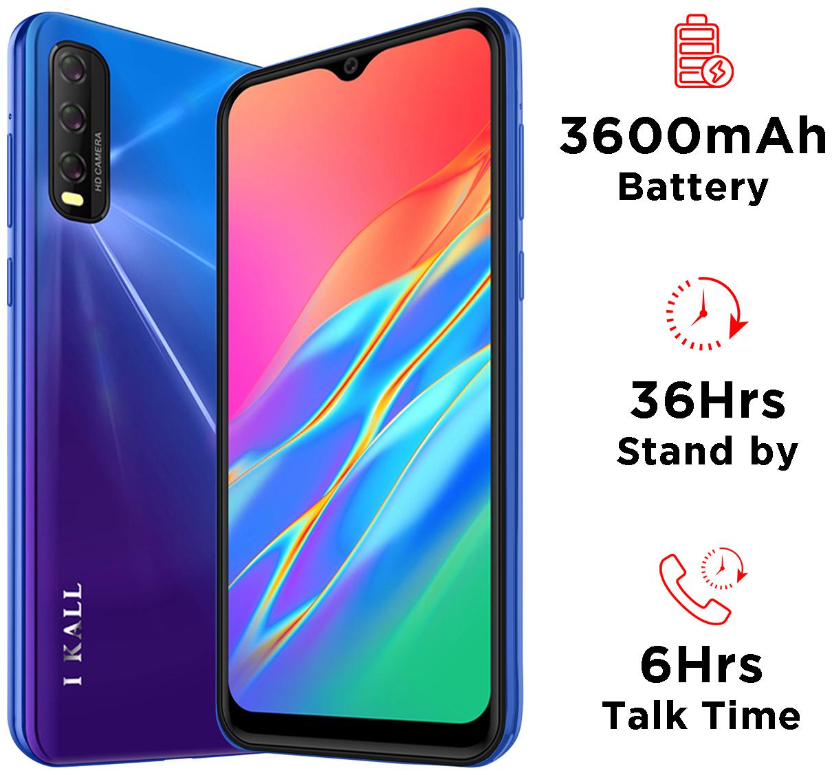 I KALL K320 4 GB 64 GB Blue 4 GB RAM Mobiles Online Best Prices at 41