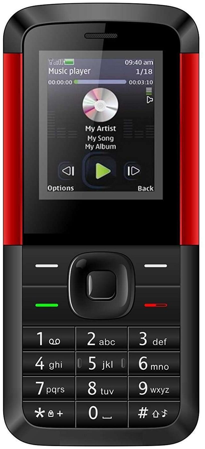 

I Kall K5310 Red-Black With Bluetooth Neckband