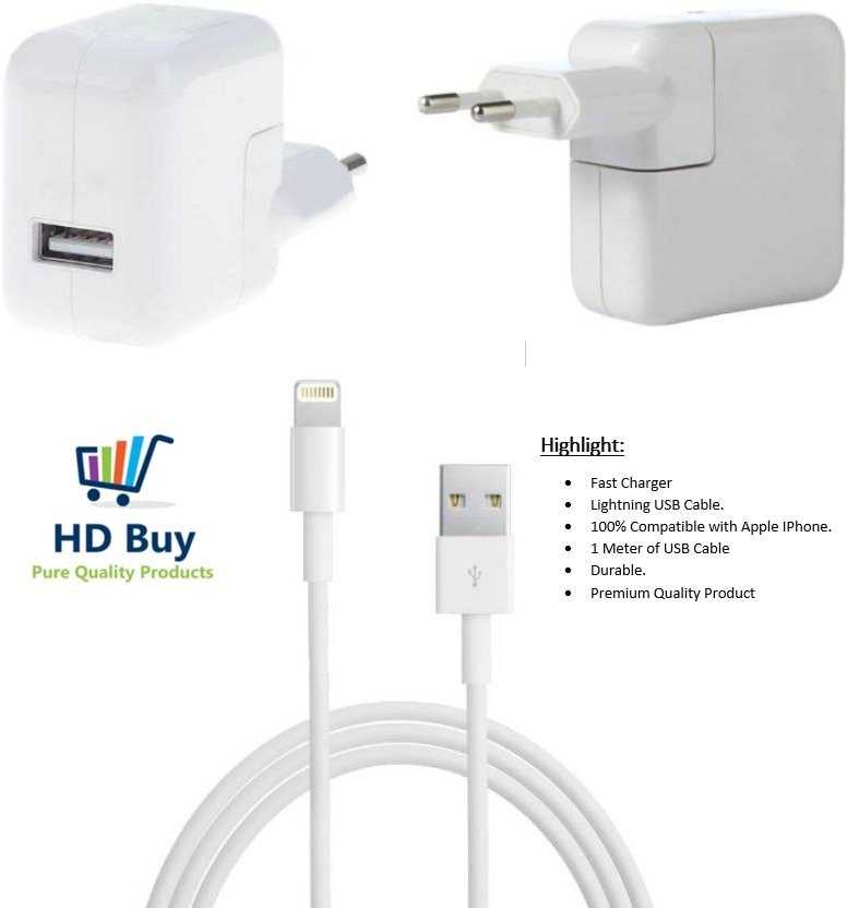 

IKART Wall Charger For Apple iPhone 5 5s 5c 6 6s 6s Plus 7 8 8 Plus iPhone X