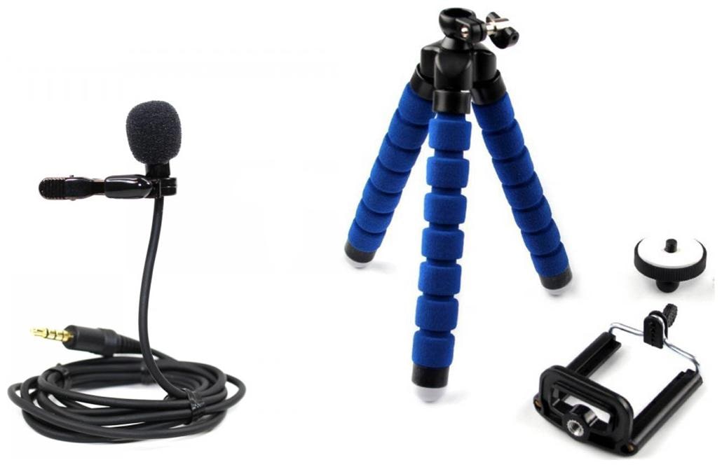

IMMUTABLE Tripod and Lapel Mic (Blue Black)