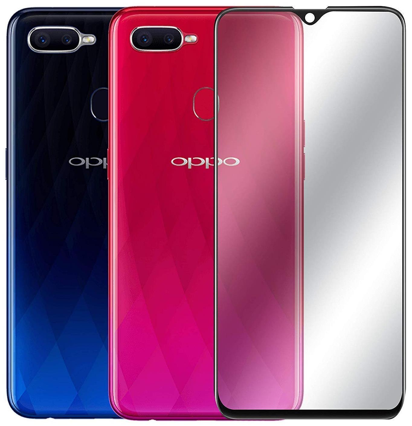 

INCLU premium high quality 5d tempered glass edge to edge full covered 9h hardness full glue tempered glass for oppo f9-black