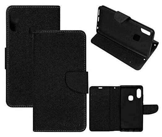 

INCLU Rubber Flip Cover For Samsung Galaxy M20 ( Black )