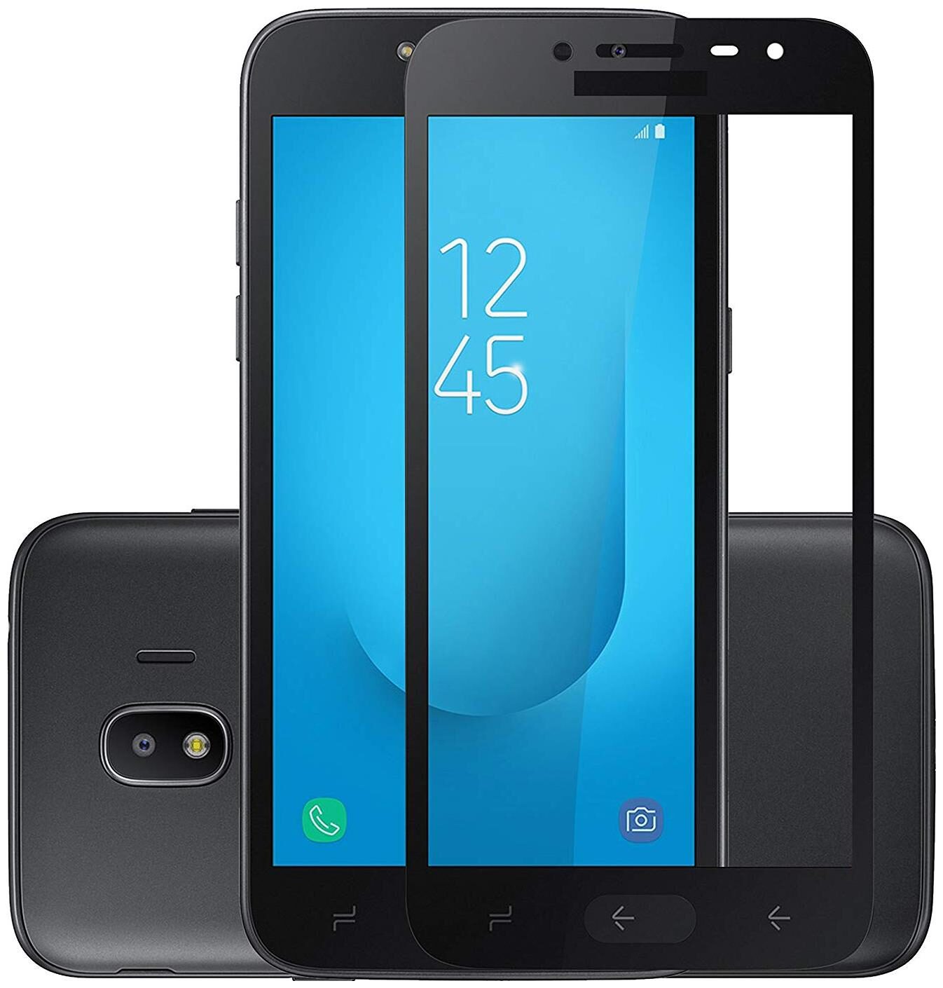 

INCLU premium high quality 5d tempered glass edge to edge full covered 9h hardness full glue tempered glass for samsung j4 2018-black