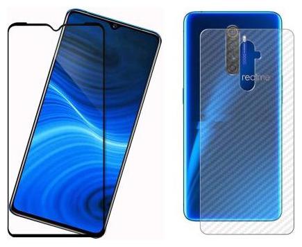 

INCLU s Realme X2 Tempered Glass and Back Skin Combo for Front and Back Side for Realme X2