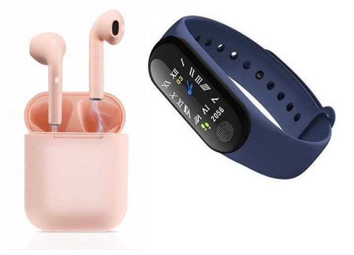 

inpods 12 TWS v5 0 Bluetooth Touch Sensor Wireless Earphones Earbuds with Charging Case With M3 Heart Rate Monitoring Band