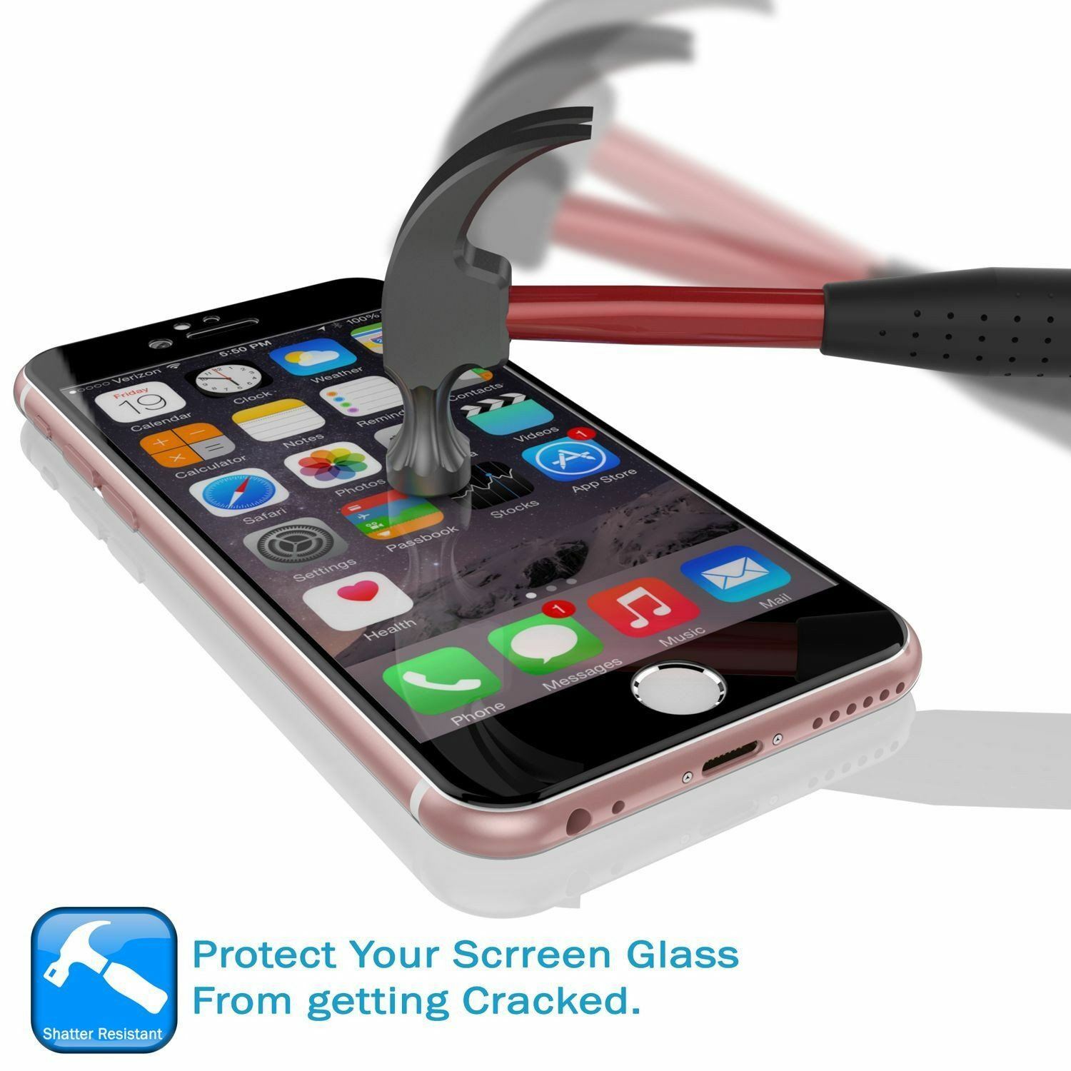 

iPhone 6 6s Plus Screen Protector Punkcase SHIELD Tempered Glass Protector