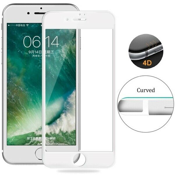 

iPhone 8 PLUS 7 Plus - Tempered Glass Screen Protector 4D Edge to Edge Full