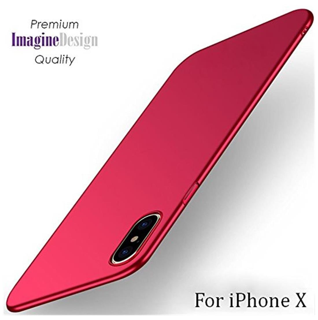 

IPhone X High Quality Premium Silicone Case Back Cover for Apple iPhone X ( 10 ) Red