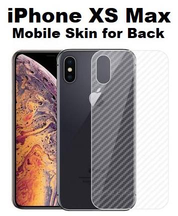 

iPhone Xs Max Transparent 3D Mobile Skin for Back