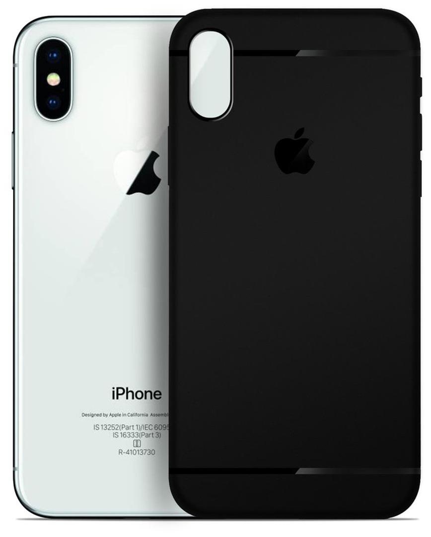 Carefone Apple iPhone X Back Cover Soft Silicon Cases Black