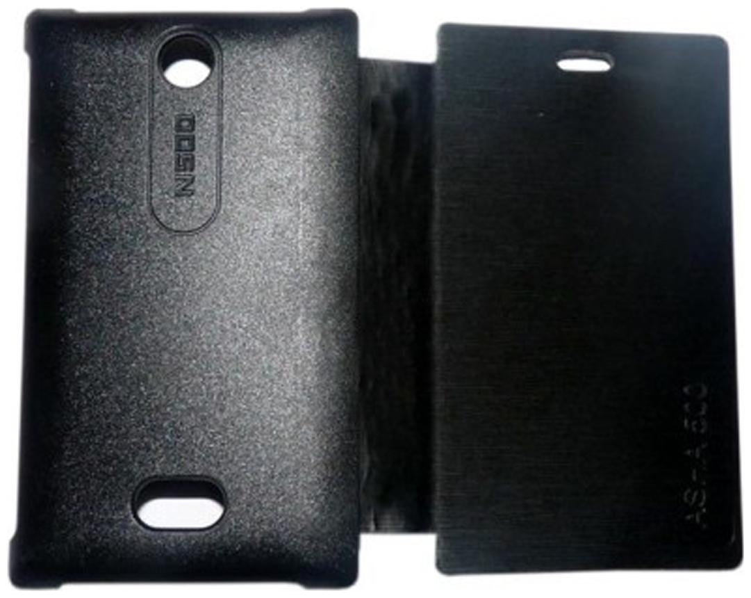 

Iway Flip Cover For Nokia Asha 500 (Black)