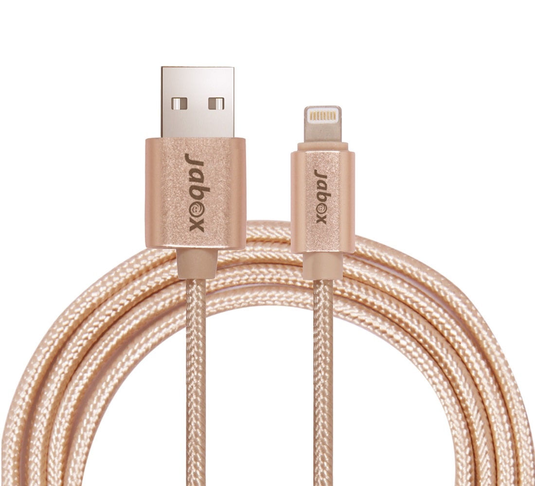 

JABOX A9 Fast Charging Data Charging 8 Pin (Lightning) Cable ( 1 m Gold )