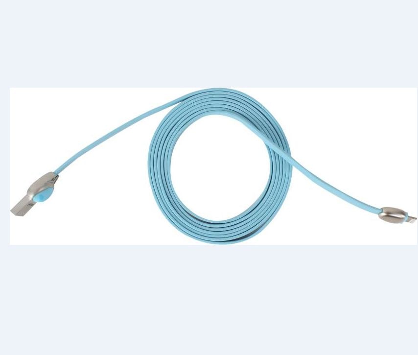

Jabox Premium High Quality Lightning Meow Star Man Charging Cable (Length - 200CM color - Blue Zinc Metal Header ) USB Cable (Blue)