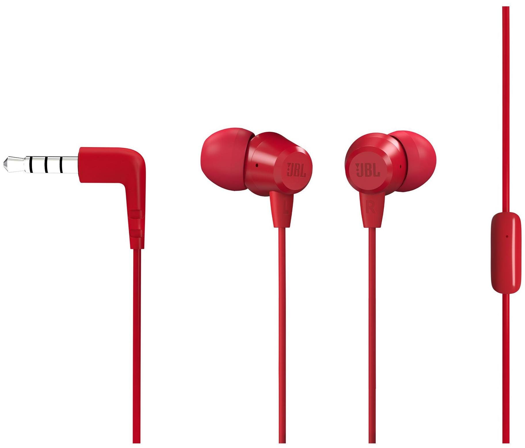 

JBL C50HI In-Ear Wired Headphone ( Red )